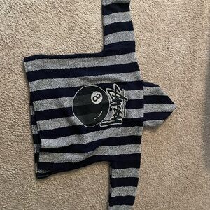 Vintage Stussy 8 ball poncho/hoodie